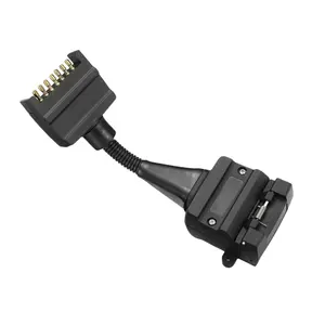 12 PIN SOCKET FÊMEA PARA 7 PIN PLANO PLUG REBOQUE ADAPTADOR DE FIO DE CARAVANA CONECTOR