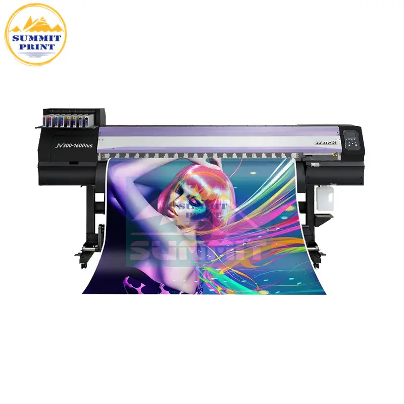 Mimaki JV300-160 плюс не наносящих вред окружающей среде принтеров с 2 DX7 для клеящаяся этикетка виниловый баннер