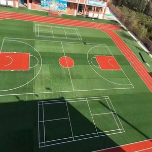 Césped artificial <span class=keywords><strong>de</strong></span> 10/20mm para deportes, utilizado para canchas <span class=keywords><strong>de</strong></span> baloncesto, canchas <span class=keywords><strong>de</strong></span> <span class=keywords><strong>tenis</strong></span>, canchas <span class=keywords><strong>de</strong></span> bádminton y pistas para correr, pista arcoíris - Product Image 4