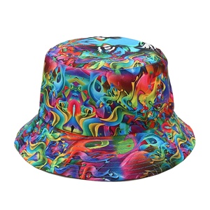 Casquettes de pêcheur polyvalentes, confortables, réversibles, imprimées, ajustables, 100% coton, pour l'extérieur, deux options de style distinctes, motif de dessin animé - Product Image 1