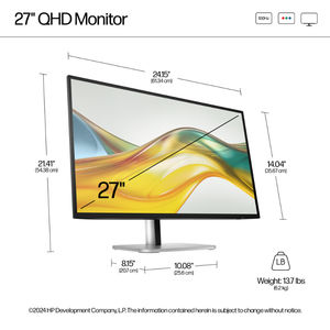 ขาตั้งปรับได้สำหรับ527PQ HP VESA Mount เข้ากันได้2560*1440พิกเซล QHD 100HZ 27 "IPS LCD 100Hz - Product Image 6