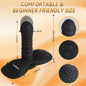 Vibrador Dildo Monstruoso con Control Remoto para Estimulación Anal, del Punto G y del Clítoris, con Movimiento de Empuje, para Mujeres - Product Image 6