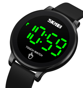 Montre-bracelet numérique pour homme SKMEI, vente chaude, mode, affichage numérique tactile LED, bracelet, montres de sport pour homme, voir plus - Product Image 1