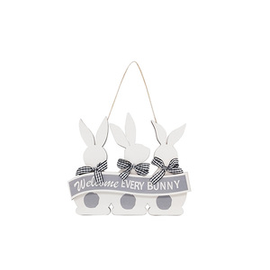 Happy <span class=keywords><strong>pâques</strong></span> <span class=keywords><strong>2023</strong></span> <span class=keywords><strong>pâques</strong></span> fête en bois signe suspendu lapin bébé lettre artisanat scène mise en page ornement suspendu - Product Image 6