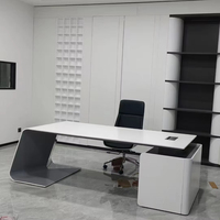 Mobilier de bureau contemporain haut de gamme de luxe Bobiao: un bureau de direction en forme de L