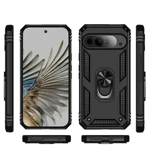 Coque de téléphone antichoc Armor pour Google <span class=keywords><strong>Pixel</strong></span> 6A 7 8 9 10 Pro XL avec anneau magnétique et béquille, étui de protection souple pour l'arrière - Product Image 3