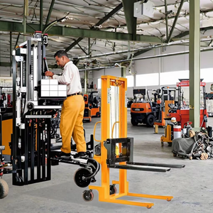 Mini điện xe nâng Walkie với 2000kg Tự tải công suất 1000kg tự tải Stacker giá - Product Image 3