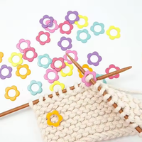 Kits de couture Marqueur de point de fleur au crochet Marqueur de point en forme de fleur en métal à tricoter
