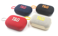 Haut-parleurs sans fil mini en tissu à vente chaude, radio FM/stéréo TF, caisson de basses portable de poche, caisson de basses moins cher, haut-parleur de musique Bluetooth