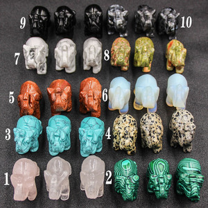 Feng shui-Statue d'éléphant <span class=keywords><strong>Malachite</strong></span> en <span class=keywords><strong>pierre</strong></span> naturelle, Sculpture en <span class=keywords><strong>pierre</strong></span>, décoration pour <span class=keywords><strong>la</strong></span> maison, articles à offrir - Product Image 6