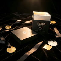 Boîtes cadeaux portables de luxe noir mat personnalisées écologiques avec logo, boîte rigide haut de gamme avec estampage à chaud argenté pour bijoux et bougies