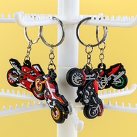 Llavero Promocional Personalizado de PVC para Motocicleta, Doble Cara, con Logotipo, para Concesionarios de Marcas de Motocicletas