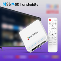 Boîtier TV intelligent Topleo, boîte publicitaire H96 Max H618 4 Go 32 Go, décodeur Android 14 Onn 4K Android TV Box