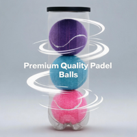 Balle de padel professionnelle à haute élasticité, 45-55% laine, entraînement rose, compétition, multicolores, balles de tennis pour cage d'entraînement