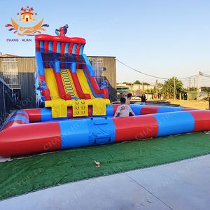 चांदनी वाणिज्यिक <span class=keywords><strong>inflatable</strong></span> किड्स पार्टी स्पाइडर मैन वाटरस्लाइड बूय पानी स्लाइड कैसल स्विमिंग पूल पीवीसी सामग्री 600 - Product Image 3