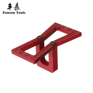 Marcador de cola de pato de aleación de aluminio, plantilla de guía de cola de pato ajustable para carpintería, calibre de marcado de cola de pato 1:7 para junta de madera cortada a mano - Product Image 5