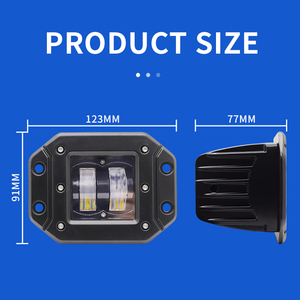 12V 24v通用汽车发光二极管工作灯高近光双色摩托车聚光灯越野DRL平齐安装汽车发光二极管吊舱灯 - Product Image 6