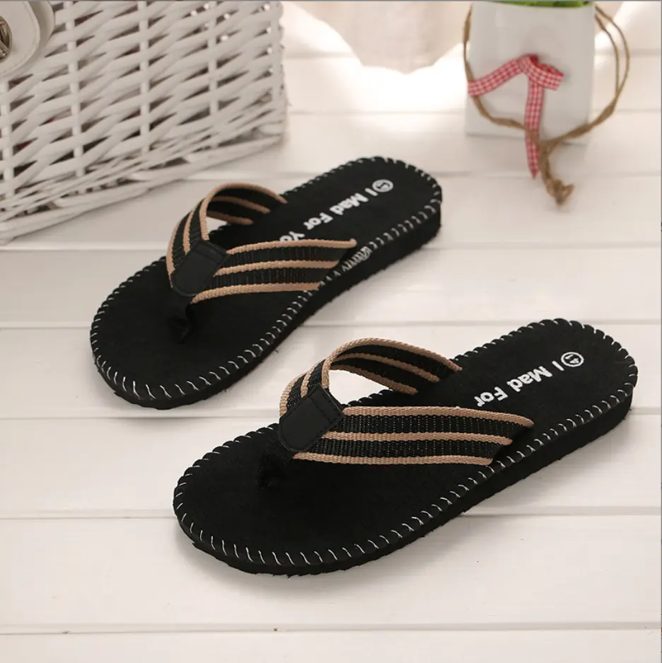 2023 New summer new fashion outdoor beach sandals men's personality flip-flops slippers