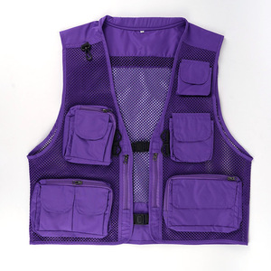 High Quality Custom Print Logo Men Work Cargo Photographer Black PVC Foam Utility <strong>Vest</strong> Coinno Ocean Boat Fishing - Product Image 4