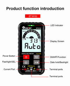 ET8132 Knopf-<span class=keywords><strong>Design</strong></span> echter RMS-Multimeter intelligenter Stromspannungs-<span class=keywords><strong>Tester</strong></span> 600 V 600 Ma - Product Image 5