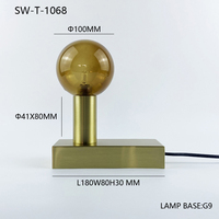 Lampe de table en verre créative minimaliste nordique moderne pour salon, salle d'art, chambre à coucher, bureau