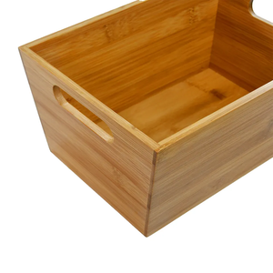 Plateau organisateur de stockage multi-usages en bambou corbeille à fruits poubelle à pain en bois conteneur de stockage des aliments pour la cuisine à domicile - Product Image 6