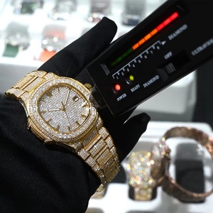 High Quality Waterproof Business Luxury Fashion Full Moissanite <b>Watch</b> Square Dial Stainless Steel Moissanite <b>Watch</b> for Men - Product Image 4