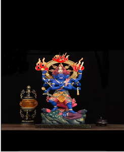 Estatua de Diosa Azul Budista Tibetana, Figura Religiosa de Resina para Templo, Sala de Meditación, Decoración del Hogar - Product Image 5
