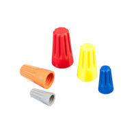Conector de Cable de Plástico Roscado P1/P2/P3/P4/P6, Terminal Aislado de PP, Zincado, para Uso Industrial, Conector de Resorte para Cable