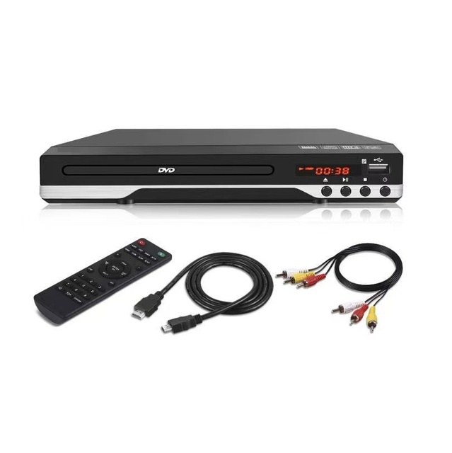 Portable Mini High-definition DVD/VCD Player - CD All-format High-definition Audio and Video case - Black DV3800