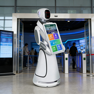 <span class=keywords><strong>Robot</strong></span> de Marketing Interactif : <span class=keywords><strong>Assistant</strong></span> d'Accueil Intelligent avec Écran Ultra-Large pour la Publicité et la Génération de Prospects dans les Centres Commerciaux - Product Image 1