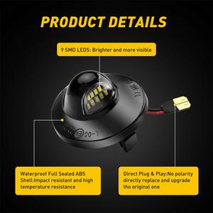 Feux de plaque d'immatriculation LED AUXITO blancs 12V Ford IP68, feu arrière F150 en alliage d'aluminium SMD 10W, phare Lancer 2000 Glxi, 12 mois - Product Image 5