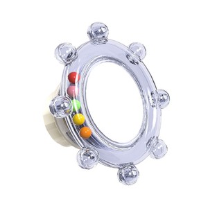 Roue tournante universelle pour oiseaux, jouet à mâcher en miroir PCABS pour perroquets, budgies, calopsittes, accessoires pour cage à oiseaux - Product Image 3