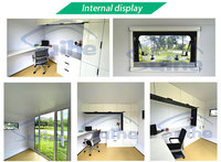 Disposition personnalisée de 5m Cabine Apple préassemblée à faible coût Maison modulaire Capsule cabine Apple personnalisée expédiée de l'usine