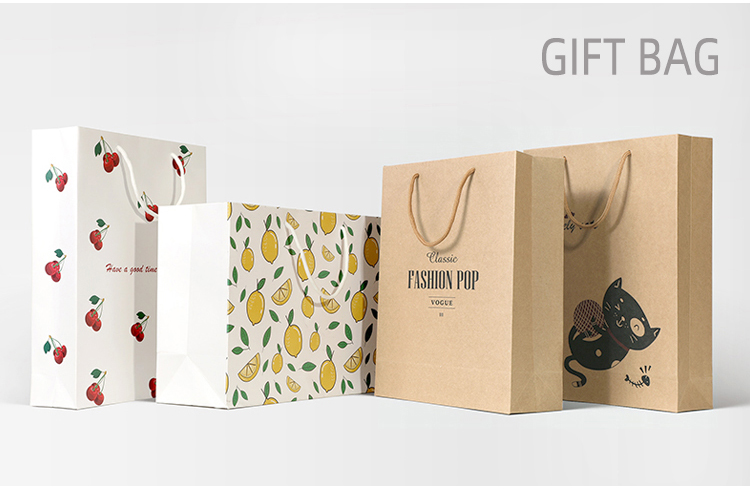 Wholesale Printing Custom Art Paper Glossy White Paper Shopping Bag With Logo