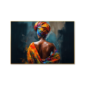 Huamiao abstrait femmes africaines peinture africaine dame peinture chambre décor - Product Image 1