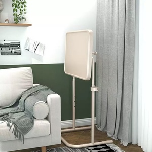 Modern Space-saving Wooden Lifting Foldable Sofa Corner <strong>Table</strong> Metal <strong>Height</strong> <strong>Adjustable</strong> Bedside <strong>Table</strong> Side <strong>Table</strong> with Cup Holder - Product Image 4
