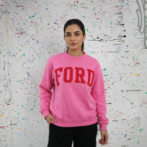 Sweat à capuche FORD PINK pour homme, 100% coton, fermeture éclair, vintage, hiver, fils fins - Product Image 1