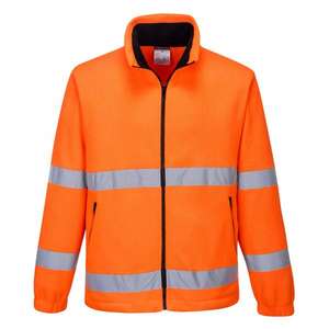 PORTWEST - F250ORRXS High visibility <b>orange</b> Essential <b>fleece</b> - EAN 5036108373208 <b>HI</b>-<b>VIS</b> WORKWEAR - Product Image 1