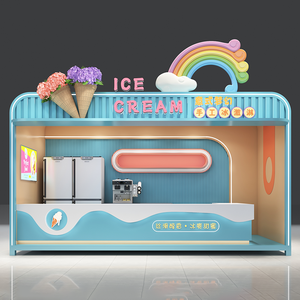 Ngoài trời cà phê kiosk tích hợp <span class=keywords><strong>container</strong></span> nhà thương mại điện thoại di động bán hàng kiốt bán lẻ truy cập cửa hàng bong bóng trà thực phẩm kiosk - Product Image 2