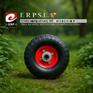 ล้อลม 350-4 ขอบแดง สำหรับอุปกรณ์ทำสวน - Product Image 2