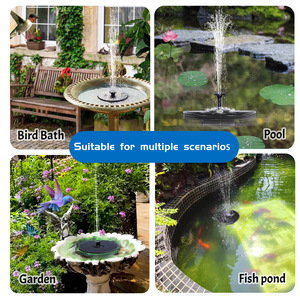 Pompe <span class=keywords><strong>solaire</strong></span> flottante colorée à LED, pompe à eau automatique de 18 cm de diamètre pour jardin <span class=keywords><strong>extérieur</strong></span>, piscine, bain d'oiseaux, <span class=keywords><strong>fontaine</strong></span> - Product Image 3