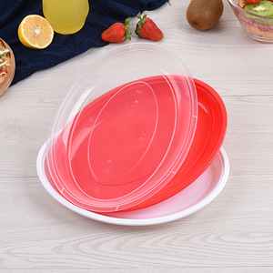 Disposable Round <b>Plastic</b> PP Thickened Plate For Party Picnic Dessert Fruit Serving - Product Image 3