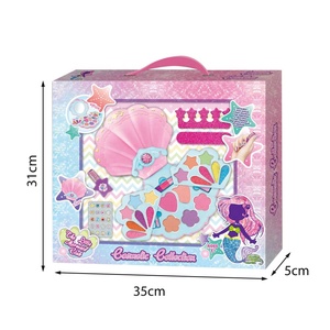 Set <span class=keywords><strong>di</strong></span> Trucchi Giocattolo da <span class=keywords><strong>Sirena</strong></span> per Bambine con Palette <span class=keywords><strong>di</strong></span> Ombretti Rosa, Kit Cosmetico Sicuro per <span class=keywords><strong>Giochi</strong></span> <span class=keywords><strong>di</strong></span> Travestimento - Product Image 6