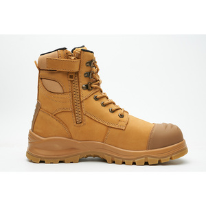 L621-4 High Quality Wheat Nubuck Leather <strong>Zip</strong> <strong>up</strong> <strong>Work</strong> <strong>Boots</strong>, Composite Toe <strong>Zip</strong> Sided Safety <strong>Boots</strong>,lace <strong>up</strong> Ankle Safety <strong>Boot</strong> - Product Image 5
