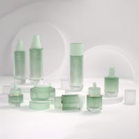 Ensemble d'emballages cosmétiques haut de gamme en verre pour produits de soin du visage (tonique et sérum) – Kit d'emballage cosmétique, flacons de tonique et de lotion