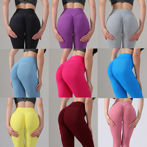 Leggings de yoga taille haute <span class=keywords><strong>anti</strong></span>-<span class=keywords><strong>cellulite</strong></span>, collants de <span class=keywords><strong>sport</strong></span> <span class=keywords><strong>push</strong></span>-<span class=keywords><strong>up</strong></span> froncés aux fesses, pantalons de gym athlétiques à séchage rapide pour femmes - Product Image 6