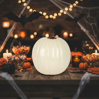 Grosir Halloween kerajinan PU kualitas tinggi labu dapat dipahat Halloween