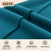 Tissu polaire brossé double face 320 GSM en polyester 100 %, épais, pour vêtements d'hiver pour filles - Vente en gros