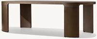 Table d'appoint et fauteuil en aluminium Mobilier de luxe Table rectangulaire Ensemble moderne de jardin pour l'extérieur